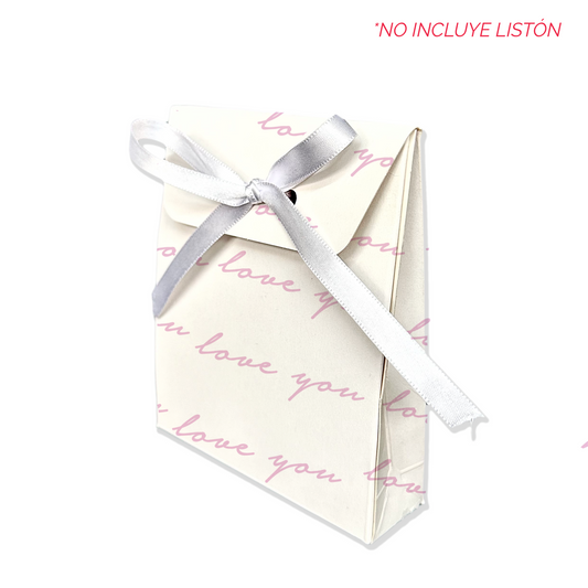Bolsita Love You Rosa 10.5 x 12.5 x 3 cm